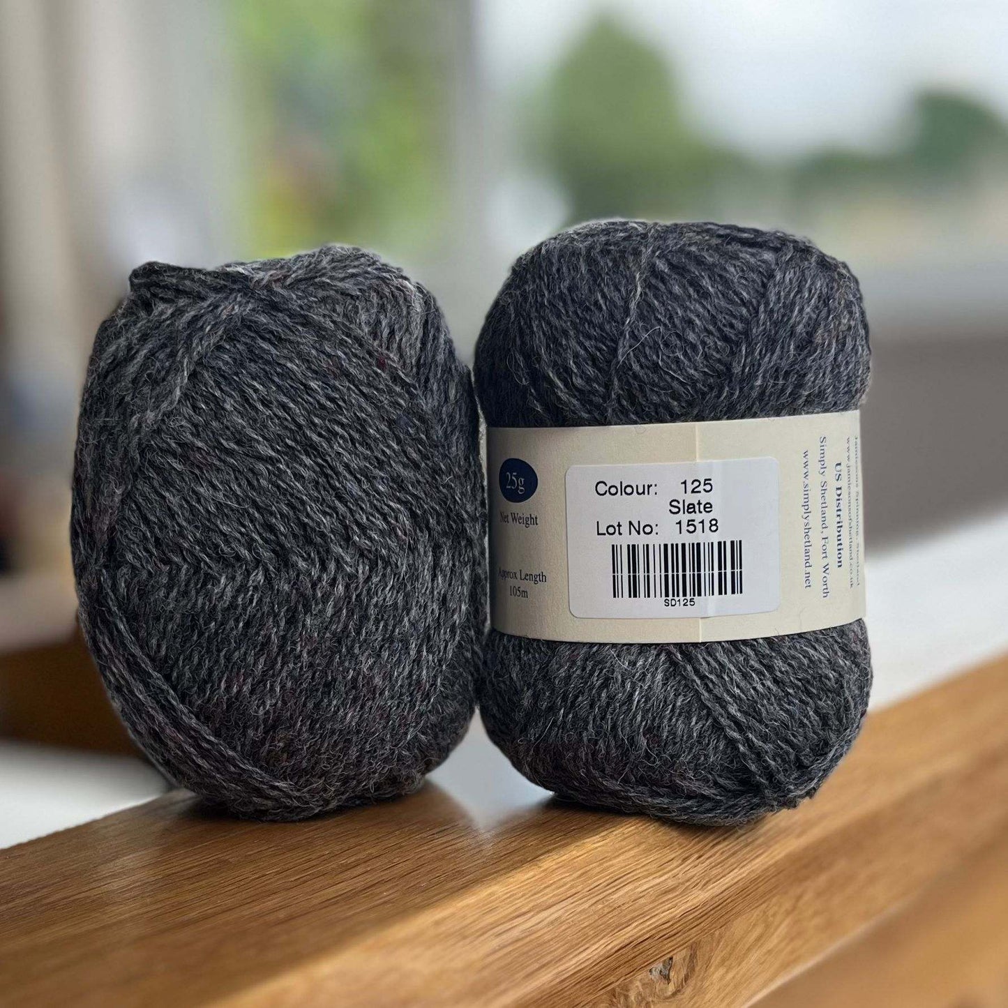 25g balls of Spindrift slate grey