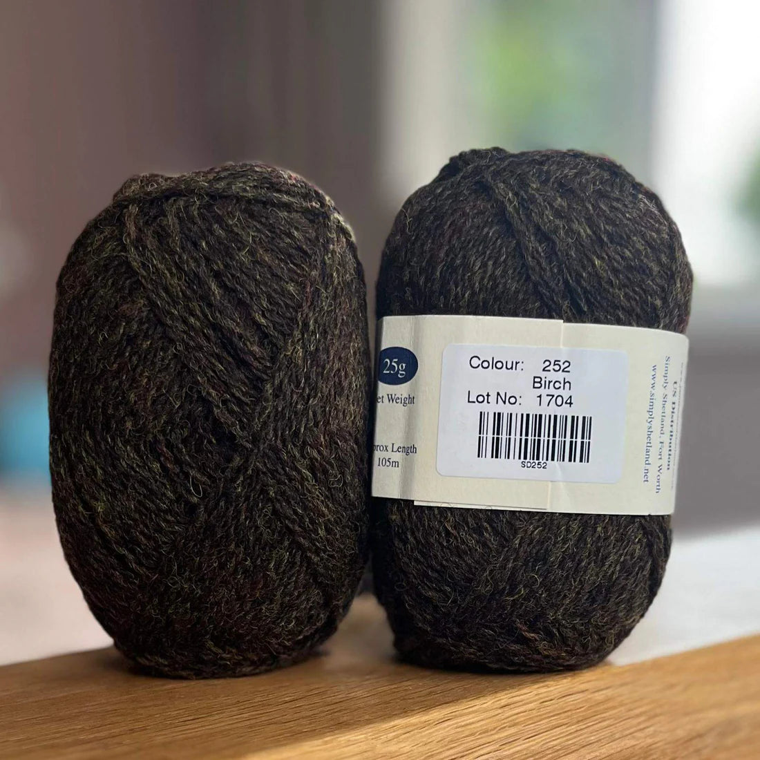 25g balls of Spindrift birch