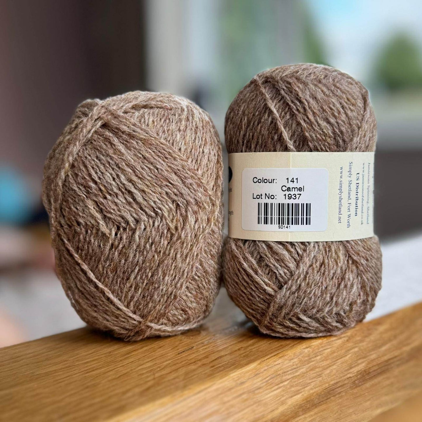 25g balls of Spindrift camel