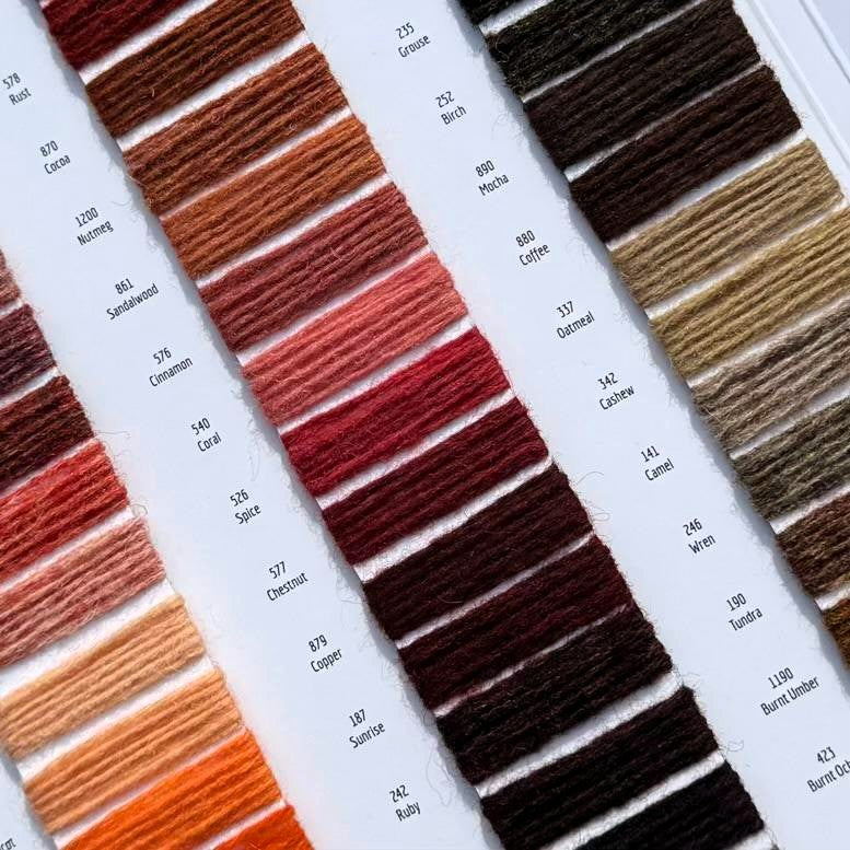 Jamieson's of Shetland Spindrift Shade Chart