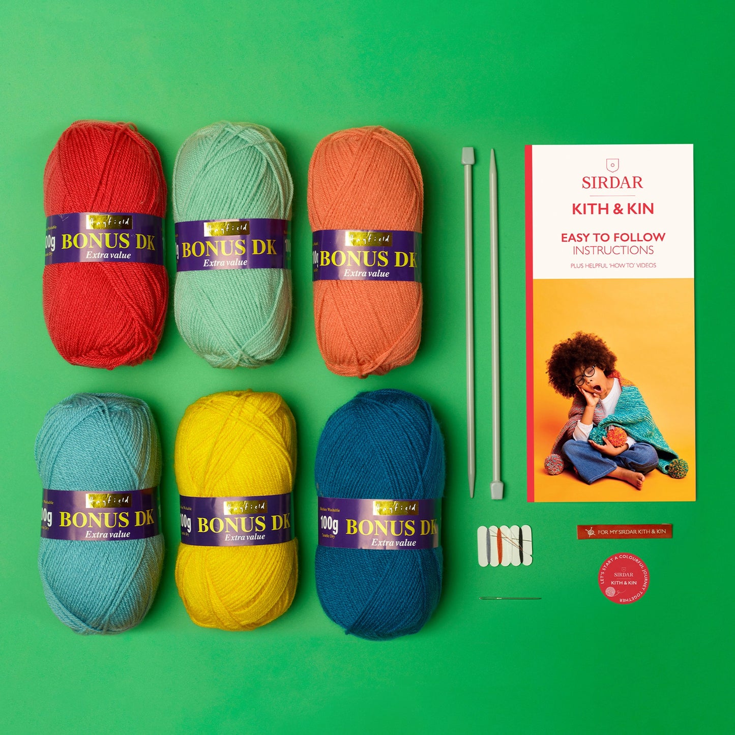 Sirdar Kith & Kin Knitting Kit - Cuddle Blanket