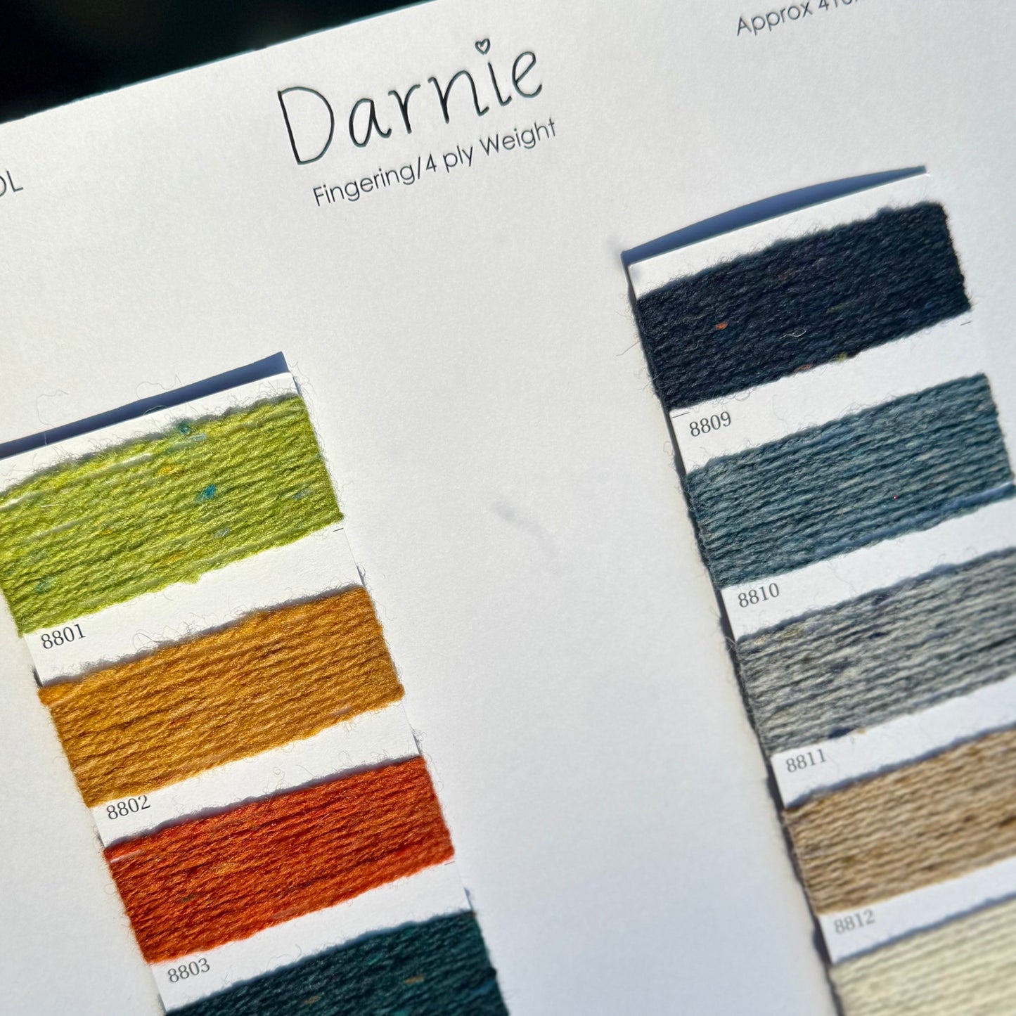 Studio Donegal Shade Charts