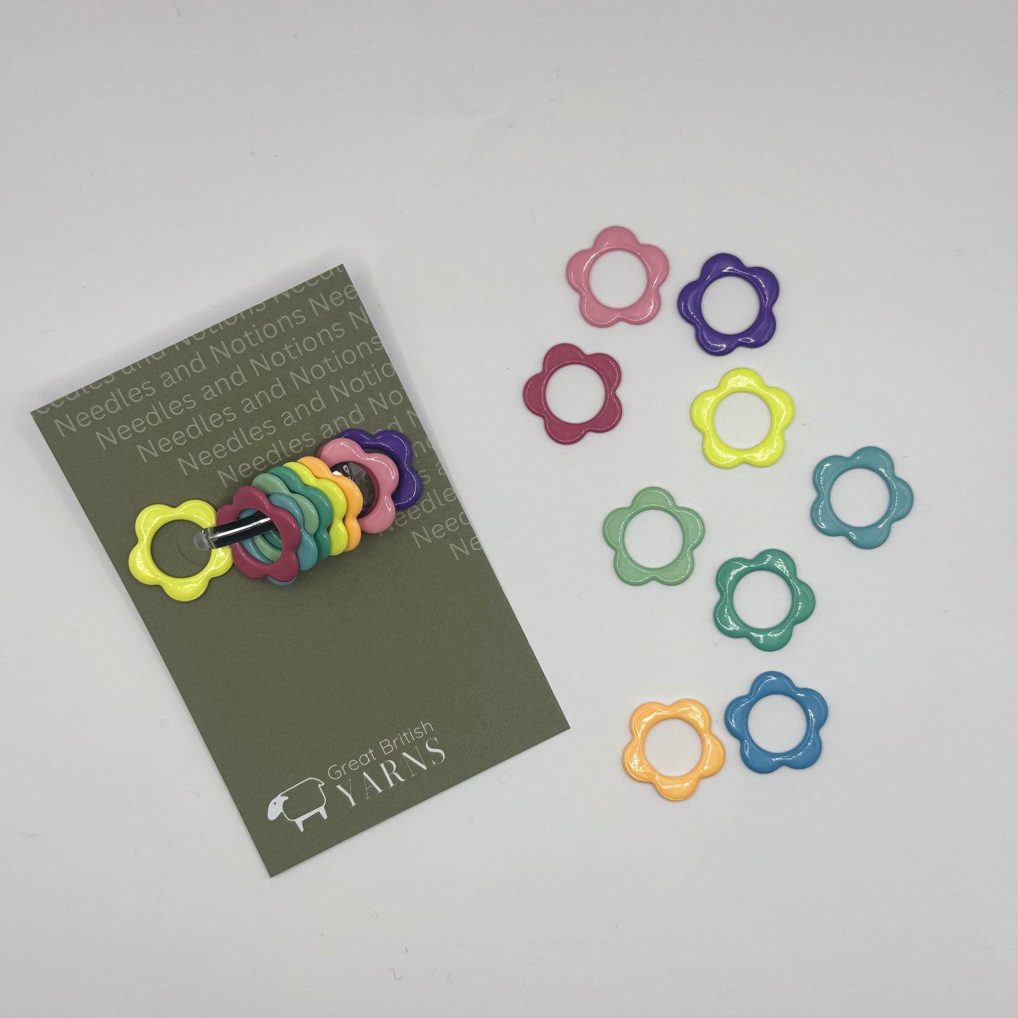 Stitch Markers - Flowers