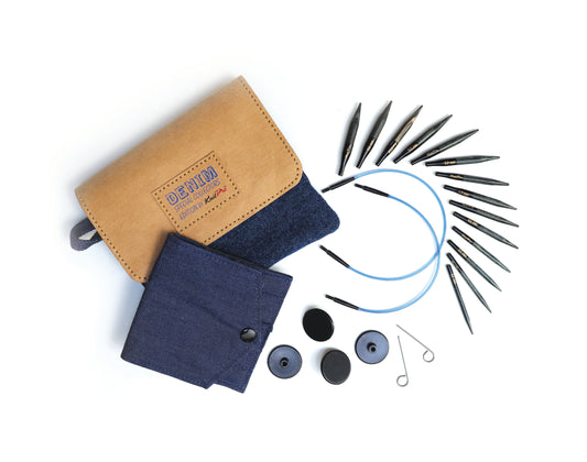 KnitPro Denim Indigo Interchangeable Needle Sets