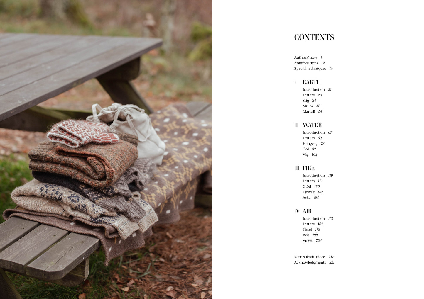 The Island and the Forest: A Knitted Correspondence