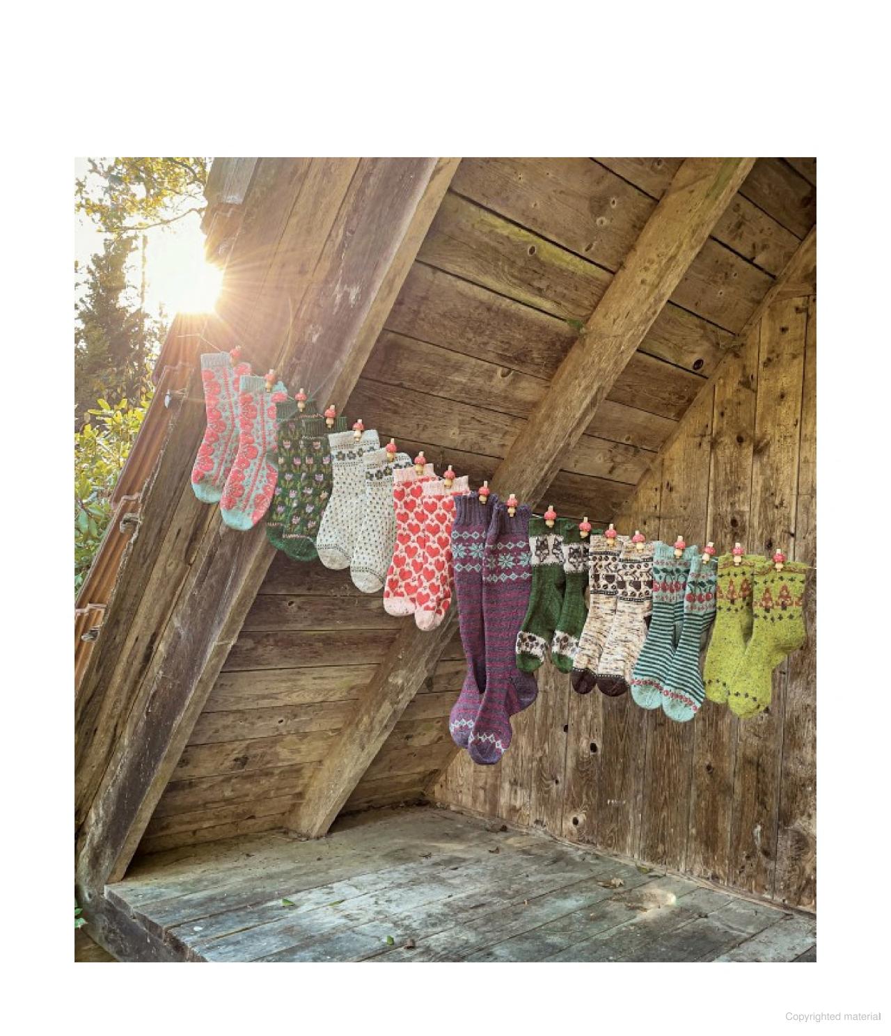 Charming Colourwork Socks by Charlotte Stone