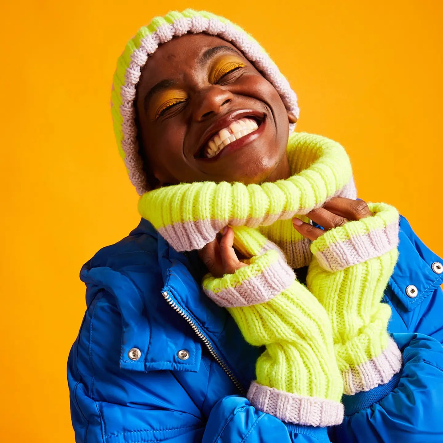 Sirdar Kith & Kin Knitting Kit - Highlighter Hat Set