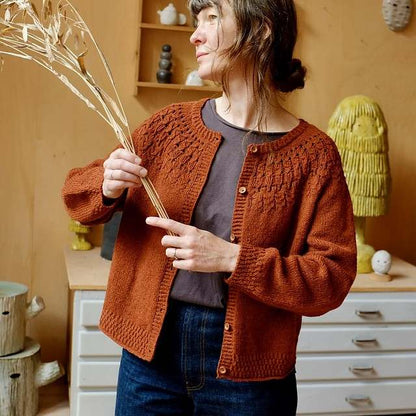 Knitting Pattern Black Loop Knit Cardigan Noctua Cardigan Knitting