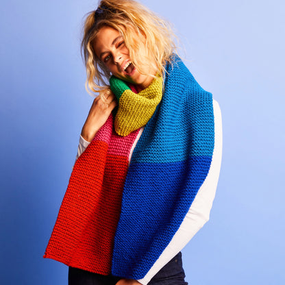 Sirdar Kith & Kin Knitting Kit - Colour Block Scarf