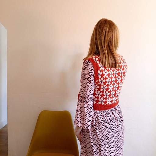 Daisied Vest by Eugenie Girou